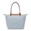 Longchamp Le Pliage Zipper Closure Recycled Canvas Tote Bag Women Tote Gray Blue 1899089P80