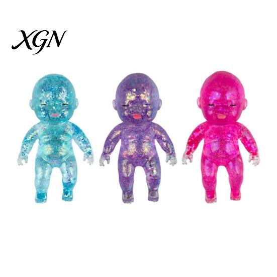 Babies Sensory Toy Glitter Stress Relief Slow Rising Anxiety Relieving Mini Baby Reduction Squeeze Soft Stretchy Relaxation Ball Fidget