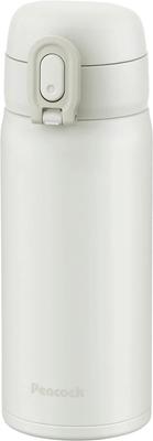Peacock Thermos Industry Peacock Ein-Knopf-Becherflasche Weiß 350ml Wasserflasche Thermos W (Der Pfau) Thermo/Kalt AKT-35