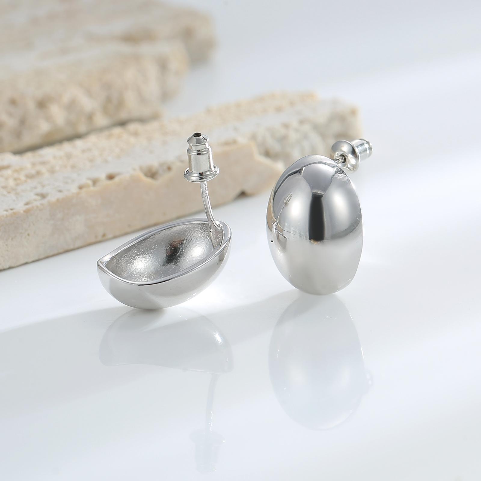 

Серьги-гвоздики с яркой поверхностью из бобов адзуки 925 пробы + серебряные серьги премиум-класса маленькие простые модные легкие роскошные серьги