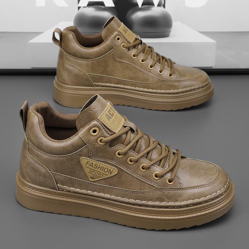 Ghete pentru bărbați patru sezoane talpă moale antiderapante confortabile casual la modă ghete de exterior talpă groasă ghete de lucru pentru tineret pantofi plați