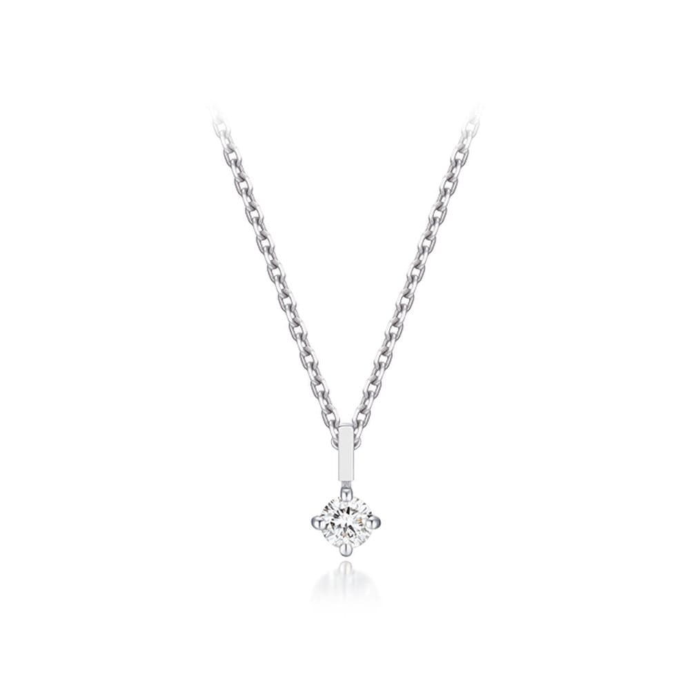 

[Silver Best] Miss Doo Lab Diamond Silver Necklace Jdrnt5S55Hc