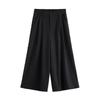 Women's High-Waisted Gray Cropped Pants - Flattering and Slimming for Spring/Summer 2026