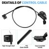 Flexible Durable Control Cable Suitable with Multiple Lawn Spreaders Weatherproof PVC Construction