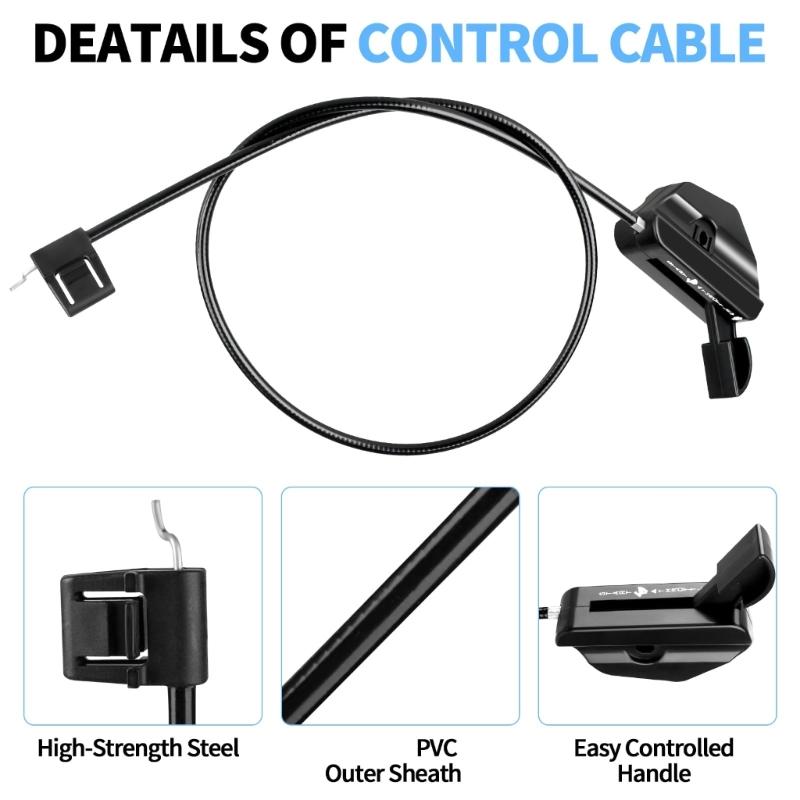 Flexible Durable Control Cable Suitable with Multiple Lawn Spreaders Weatherproof PVC Construction