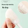 Long Handle Silicone Baby Bottle & Water Cup Brush with Replacement Head – Special Cleaning for Blender Gaps