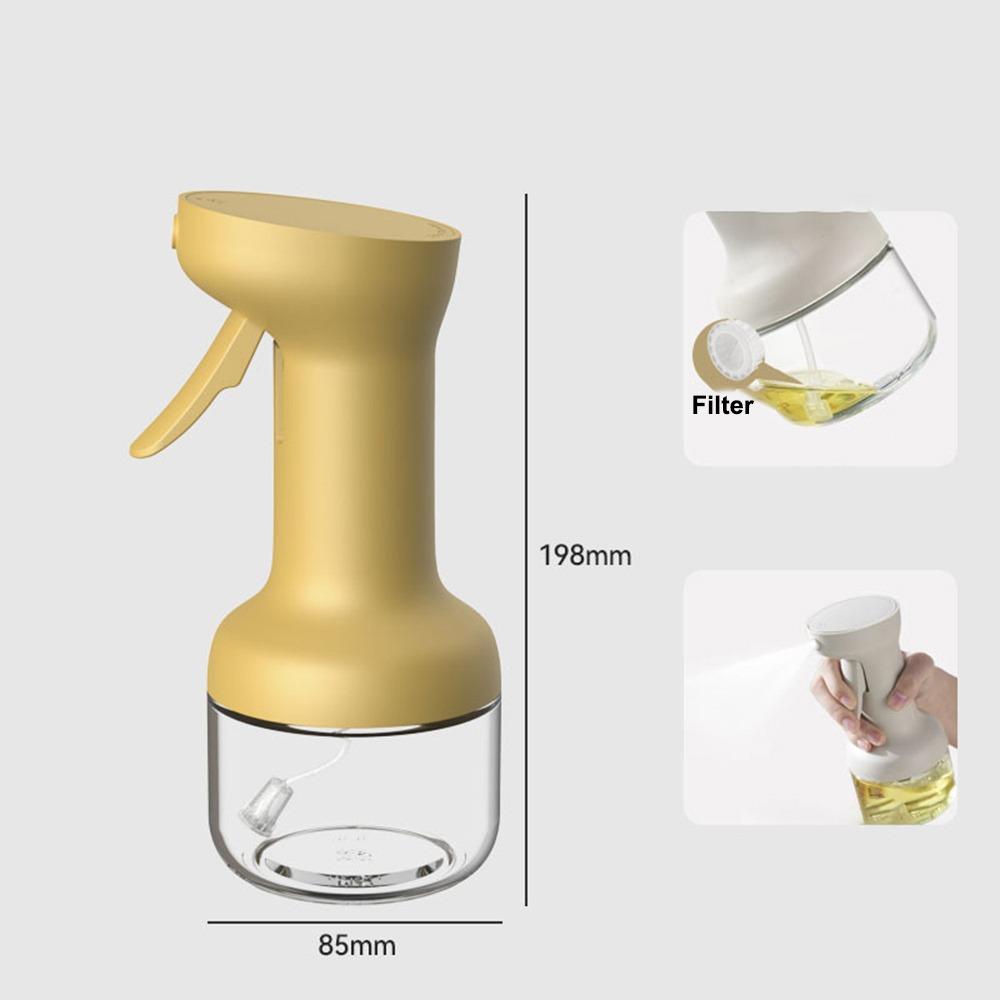 Durable 9.47oz/280ml Oil Sprayer Food-grade Leak-Proof Oil Pot Glass Large Capacity Olive Oil Dispenser Bottle Kitchen Tools