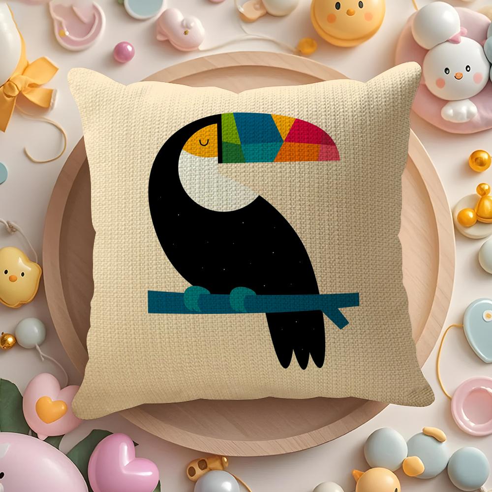 Nordic Modern Anime Pillow Case Pattern Printed Pillowcase for Living Room Sofa Cushion Cover & Bedroom Decor