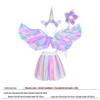 Glowing Elf Fairy Wand with Angel Feather Rainbow Wings - Little Girl's Birthday Gift & Stage Prop