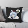 Chibi Ganyu Genshin Impact Square Pillowcase Polyester Linen Velvet Printed Zip Decorative Throw Pillow Case Bed Cushion Cover