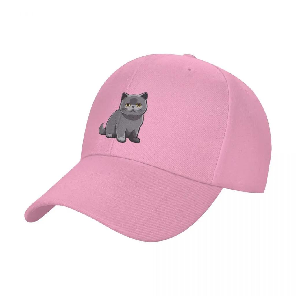 Cute British Shorthair Cat Baseball Cap Sailor Cap for Men Bobble Hat Designer Caps Male Womens
