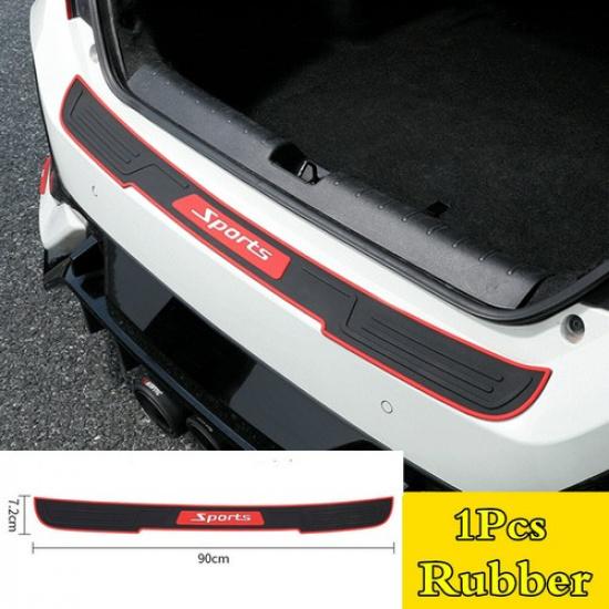 1Pc 90cm Rear Bumper Guard Trunk Edge Sill Rubber Protector Cover For Car SUV