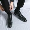 New Business Men's Shoes Oxfords Square Toe Lace-up Spring Autumn Brown Black Mens Dress Shoes Zapatos De Vestir Hombre