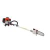 Gas Pole Saw, 43CC 2 Stroke Gas Powered Pole Saws with 25.4 Cm Cutting Bar, Cordless Tree Trimmer with Rotatable Head, 2.1 To 3.6 M Extendable,