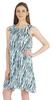 Moomaya Summer Beach Wear Short Dress For Womens Printed Sleeveless Tie-Up Midi