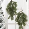 1pc Artificial Plant Pine Needle Plastic Christmas Tree Door Hanging Wreath Home Outdoor Garden Wall Diy Wedding Decor Accessory