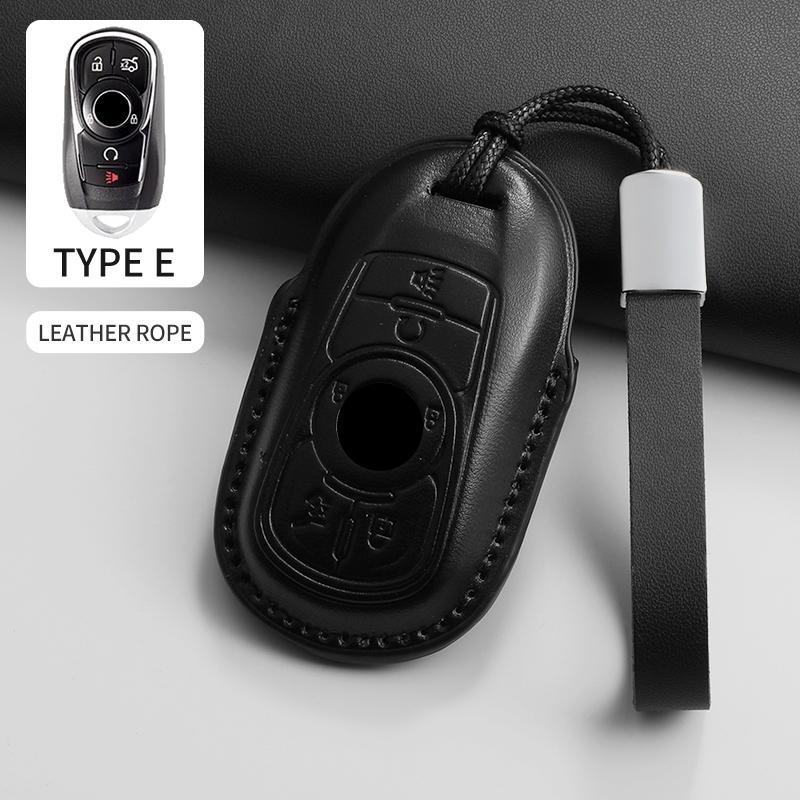 

For Buick Lacrosse Envision Excelle Encore Regal Enclave Verano Sportback TourX PU Leather Car Smart Remote Key Case Protector