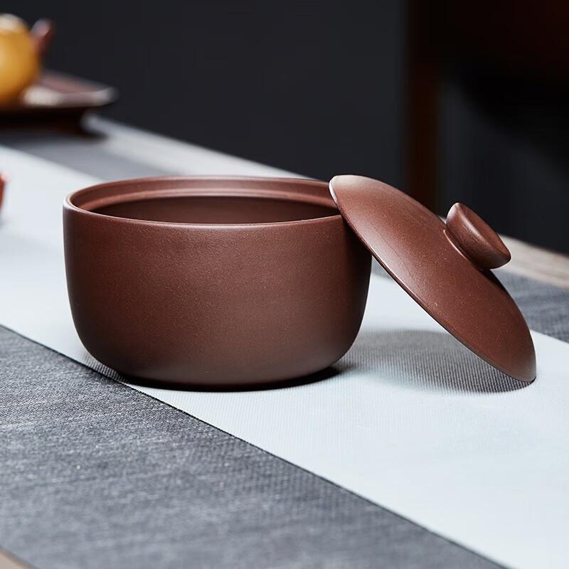 Zisha Handmade Cylindrical Tea Caddy