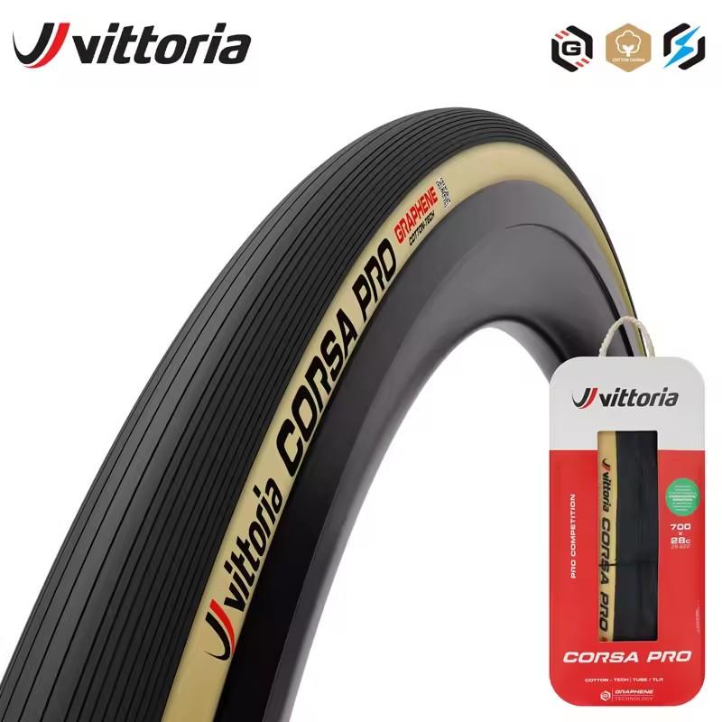 VITTORIA Corsa Pro Bicycle Road Tire Tube Type 700x 28c/30c Professional Race Tyre Support Hookless Rims 300TPI Folding Tire