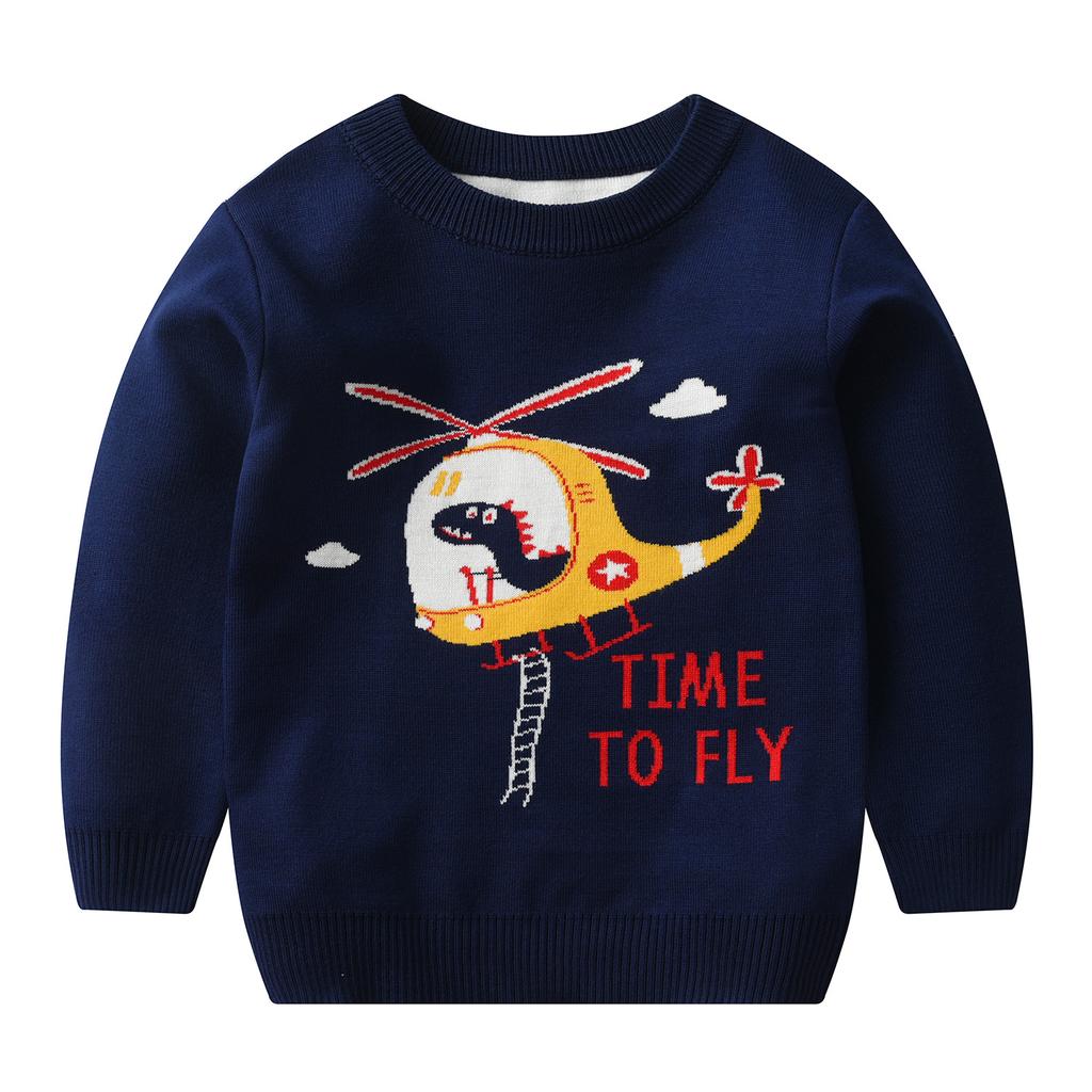 Dziecięcy sweter świąteczny Jesień Zima Dziewczęcy sweter pulowerowy Chłopięcy sweter świąteczny z kreskówek