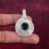 Indicolite Gemstone Pendant, 9Wire Wrap Pendant, Handmade Antique Jewelry, Gift For Mother Day