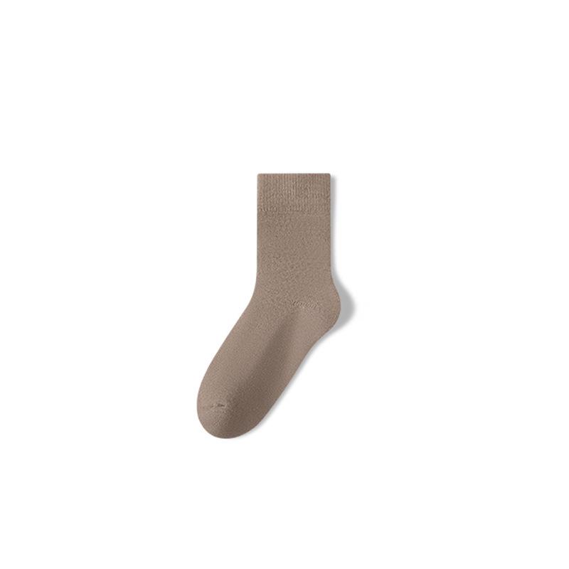 Wool Socks for Men In Autumn and Winter, Thickened and Fleece Loop Mid-calf Socks for Men, Warm Socks, Super Thick Fleece Socks