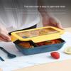 1100ml Microwave Lunch Box Portable 2 Layer Food Container Healthy Lunch Bento Boxes Lunchbox With Cutlery
