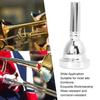 Long-lasting, lightweight trombone mouthpiece for tenor trombone practice and performance (silver)