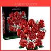 Rosenstrauß Kompatible Bausteine Für Valentinstagsgeschenk DIY Sammlerstück