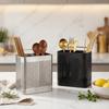 With Hook Kitchen Storage Rack Stainless Steel Cutlery Dryer Drainer Shelf  Space Saving
