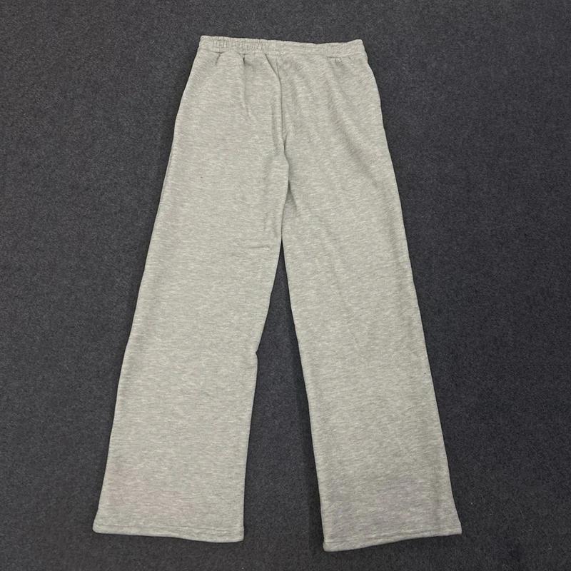 Evropská a americká podzimní a zimní pouliční móda, potištěné volné provedení, dlouhé dámské ležérní kalhoty