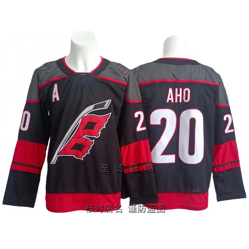 Mens NHL Hockey Jersey Retro Style Embroidered Team Hurricane 20 AHO Svechnikov Cotton Blend Practice Uniform