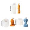 Religious Candle Mold Food Grade Silicone Non Stick Easy To Demold for DIY Candle Soap Plasters Ornament Home Decoration