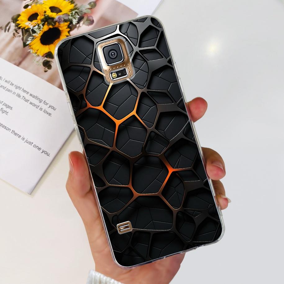 For Samsung Galaxy S5 Case G900F G900I i9600 S 5 Back Cover Cool Painted Soft Silicone Clear Phone Case For Samsung S5 Neo Coque