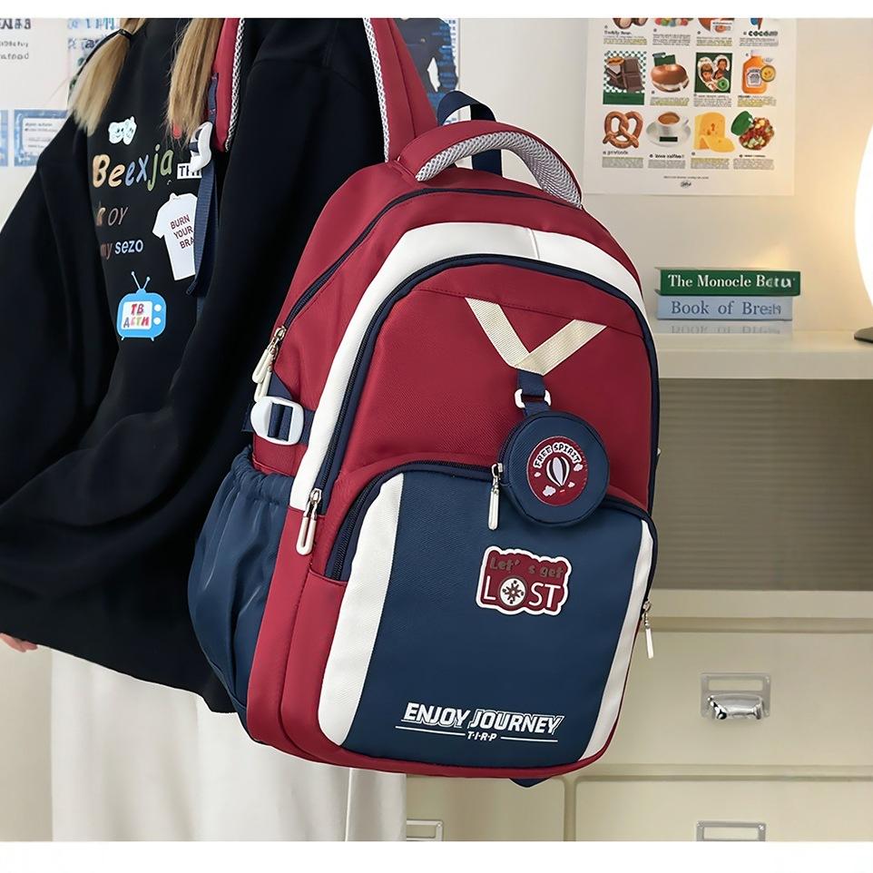 

Backpack New Style Fashionable Backpack for Junior High School and College Students Casual and Versatile Backpack