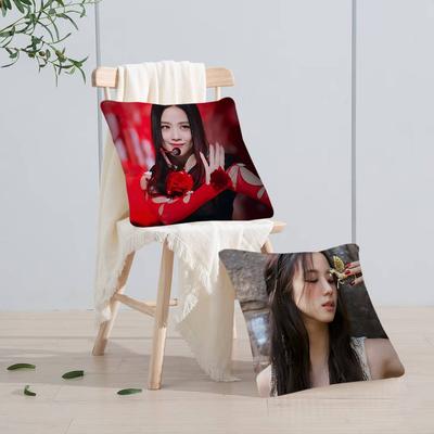 Sängerin K-Kim-Jisoo Kissenbezug Kissenbezug Deko Kissenbezug Bedruckter Kissenbezug für Sofa