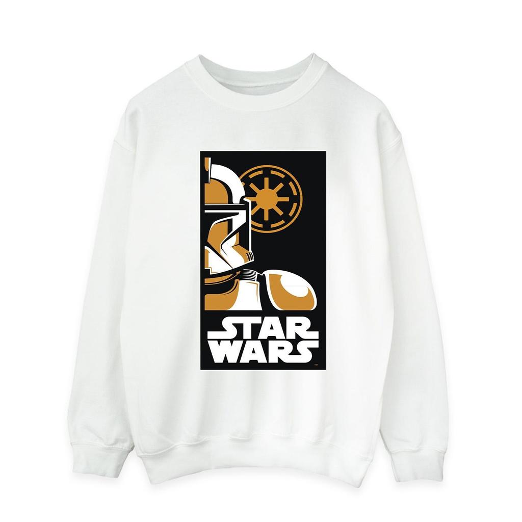 Star Wars Mens Stormtrooper Art Poster Sweatshirt