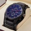 KTEVI Men Round Quartz Watch Multi Subdial Date Genuine Casual Military Sports Wristwatch Fashion Luxury Gift For Gentlemen