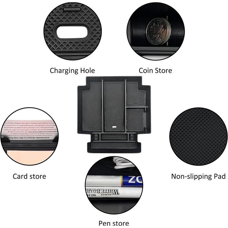 Car Interior Accessories for 2025 2025 2025 2025 GMC Yukon Chevy Tahoe Suburban Central Console Organizer Armrest Storage Box