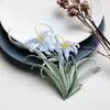 Chinesischer Traditioneller Stil Orchideen-Stickerei-Aufnäher DIY Bastelartikel mit Schmelzkleber Orchidee Schmelzklebe-Aufnäher 3D Blume Bügelbar