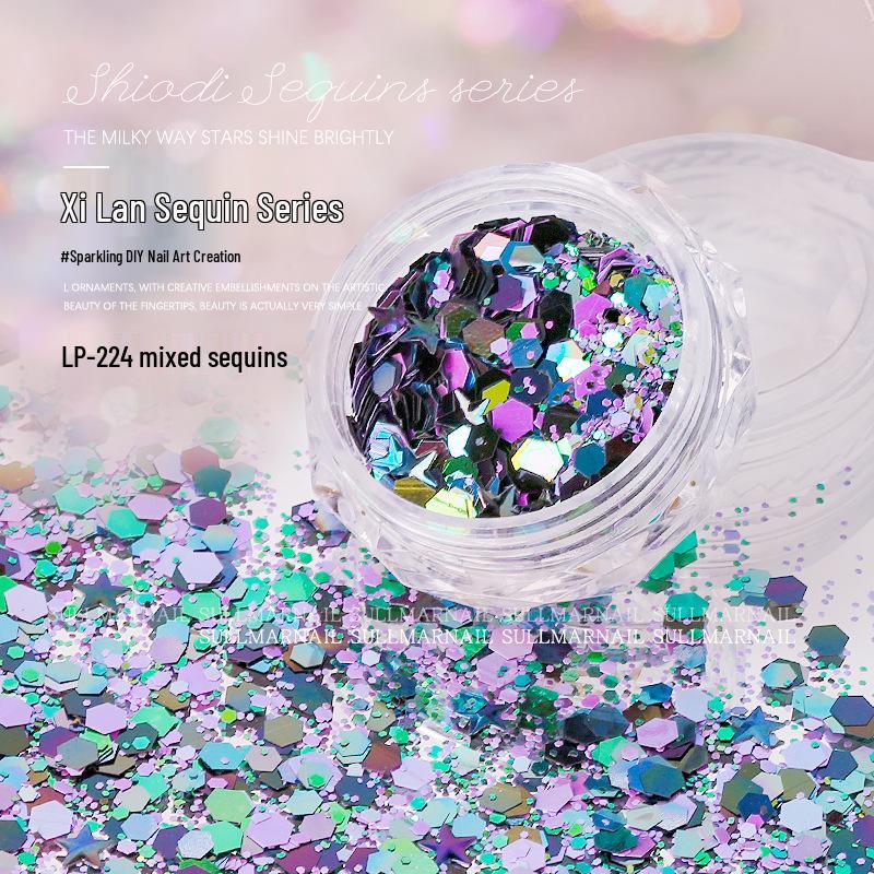 

Sweet Style Mixed Size Irregular Glitter Sequins for Nail Art