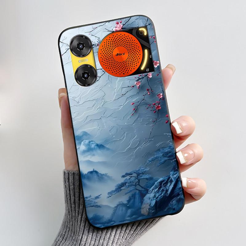 Custodia per Telefono Per ZTE Nubia Music 2 Custodia Z2460 Z2353 Estetica Gatto Carino Astronauta Nera Morbida TPU Silicone Copertura Protettiva Integrale
