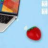 Wireless 2.4G & Bluetooth Dual-Mode Mouse, Strawberry Mouse Style, Lightweight, 3 Buttons, 1200 DPI Optical, Cute, Kids' Wireless Mouse, Compatible