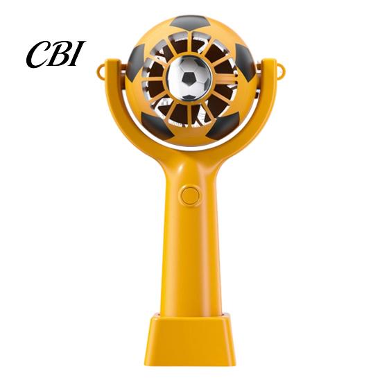 Multi-speed Handheld Fan Soccer Neck Fan, Portable Mini with Lanyard, Soft Breeze Football Shape Cooling for Outdoor Sports, Gift