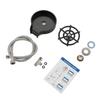 Automatic Cup Washer Black Silver Sink Water Bottle Washer Durable Cup Rinser  For Kitchen Sink