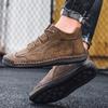 2026 Autumn New Men's Large Hand Sewn High Bond Casual Shoes