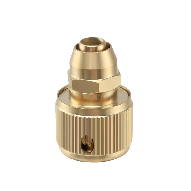 

Quick Connect 3-Point Pure Copper Water Pipe Connector for Household and Car Wash
