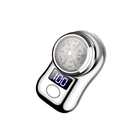 Mini Men Electric Shaver, LED Display Waterproof Wet And Dry Pocket Size Razor, USB Rechargeable Cordless Beard Trimmer