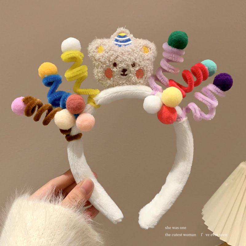 Adorable Twist Stick Face Wash Headband 2026 – Fun & Cute Hair Clip Photo Accessory