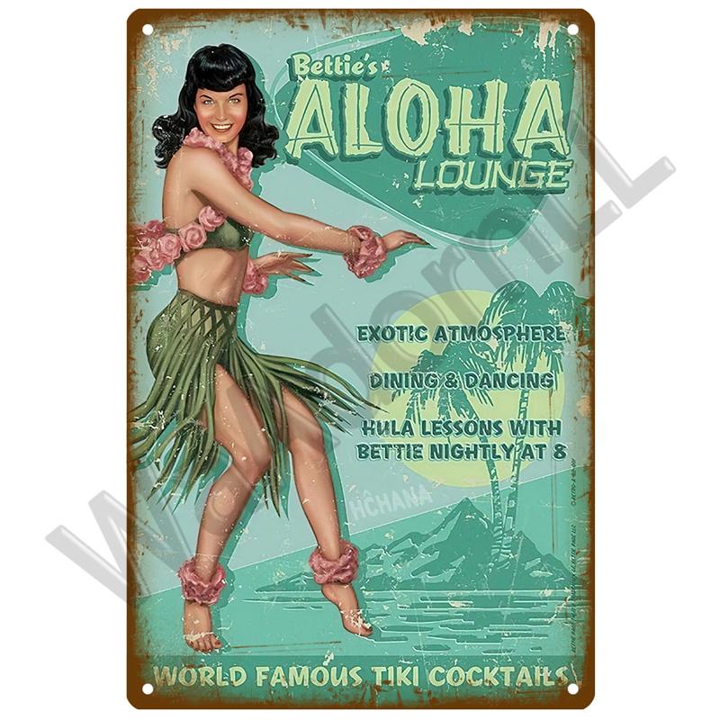 Beach Tin Sign Plaque Metal Sign Vintage Summer Metal Wall Sign Beach Decor For Beach Bar Beach House Seaside Decorative Plate